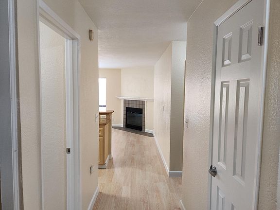 Pantry(right), walkway to kitchen / living (straight), door for master bed / bath (left)