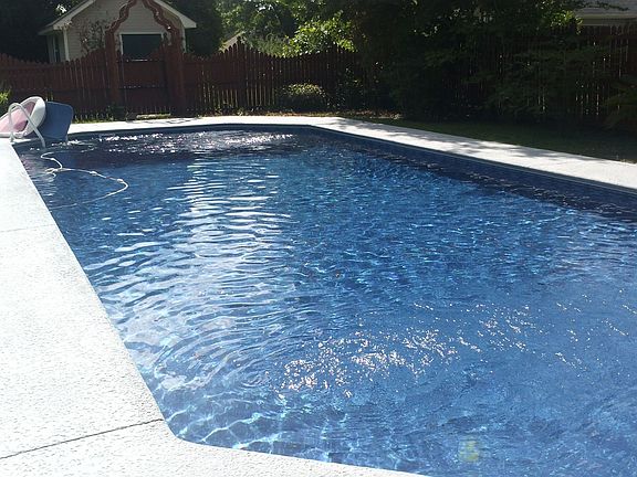Newly lined pool