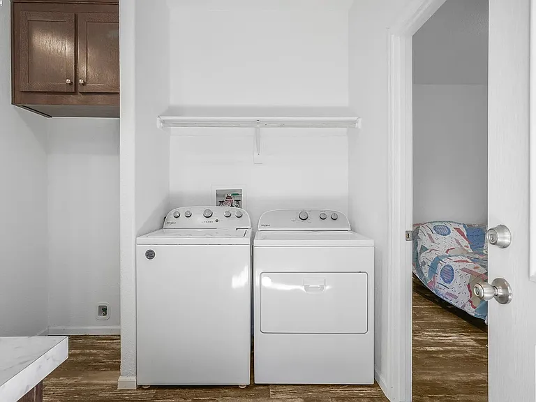 new washer, dryer included.