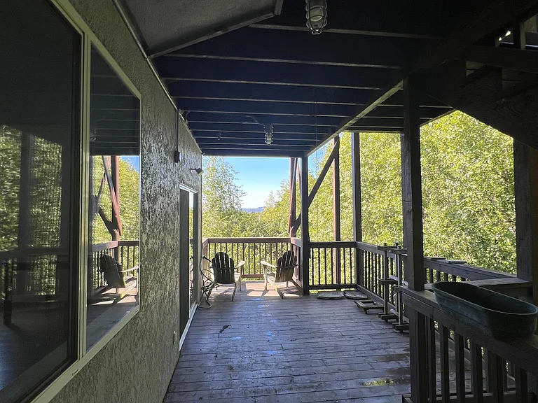 Enormous lower level balcony
