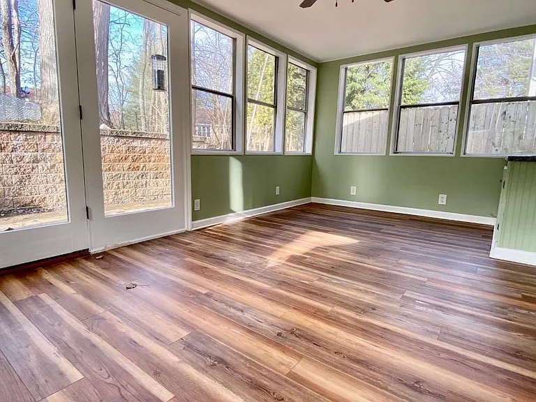 spacious three season sunroom