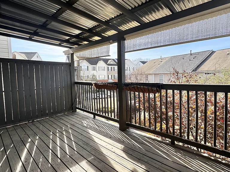 Private deck off living-room.