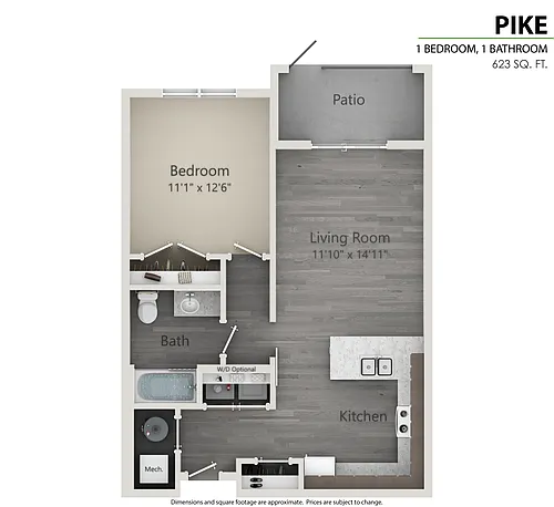 Floor plan Pike