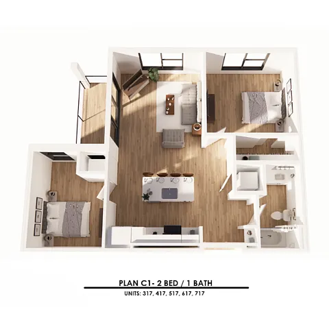 Floor plan C1 1-Denx1