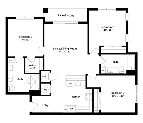 Floor plan C2.1 - 120% AMI