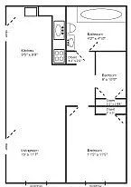 Floor plan Two Bedroom