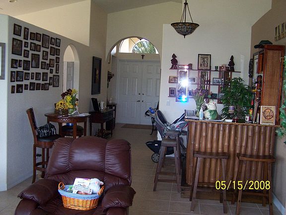 Looking at the front door