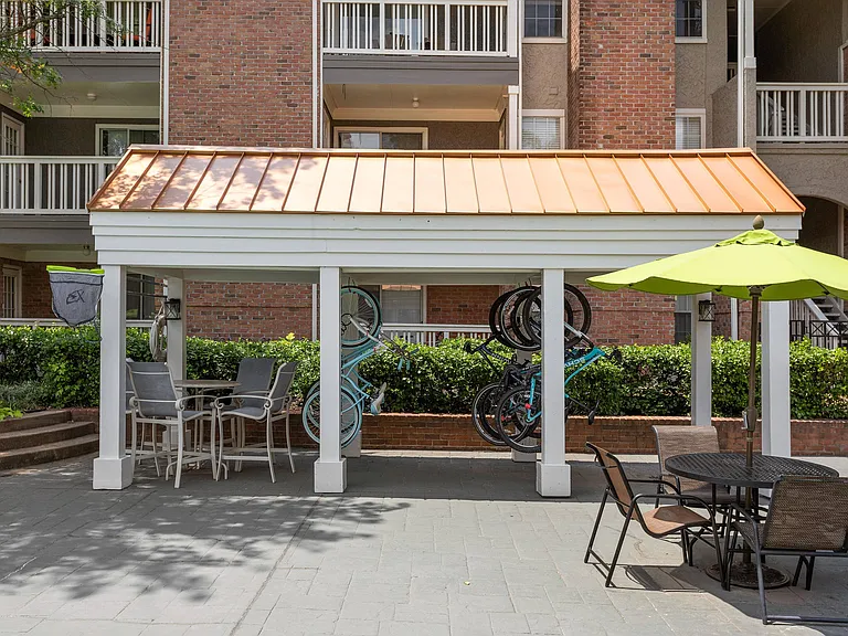 Covered Bicycle Storage Area
