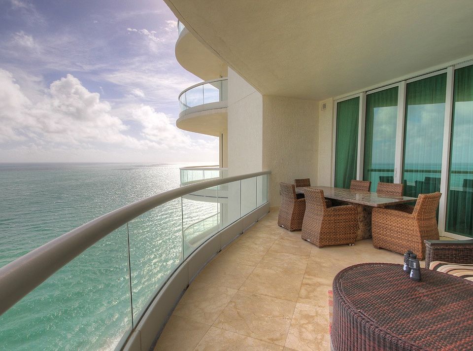Balcony overlooking Atlantic Ocean
