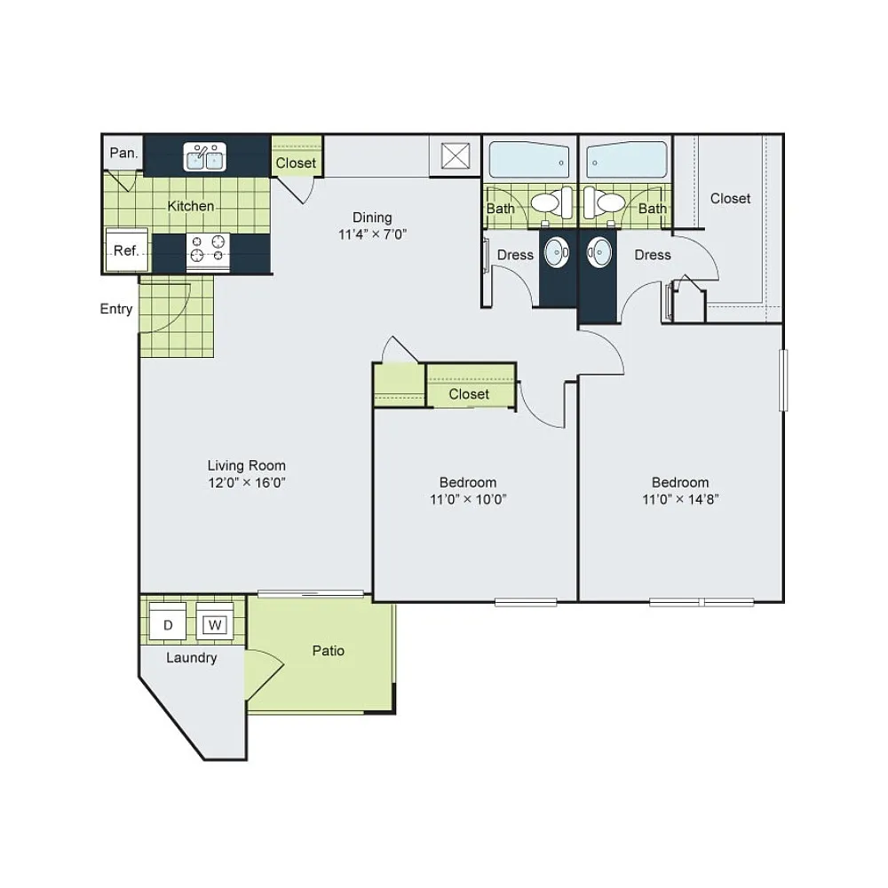 Floor plan B2