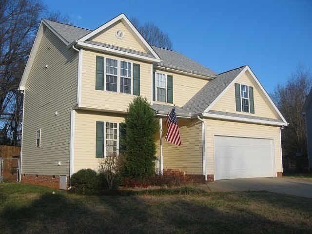 This home sits on top of a hill in a private subdivision. 