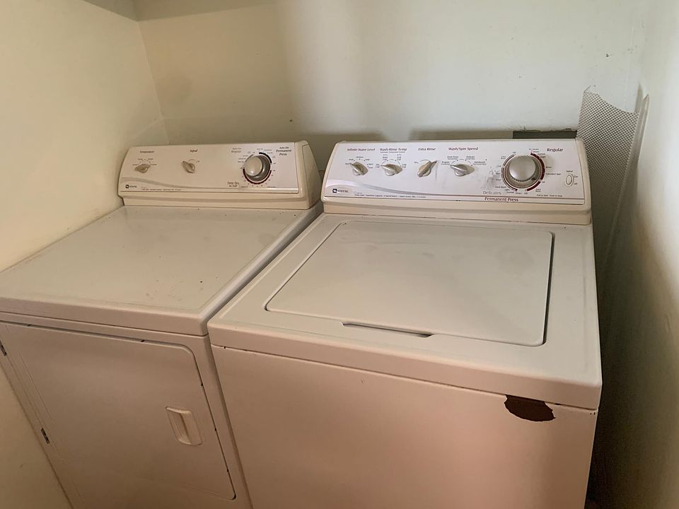 Shared Washer and dryer located in garage