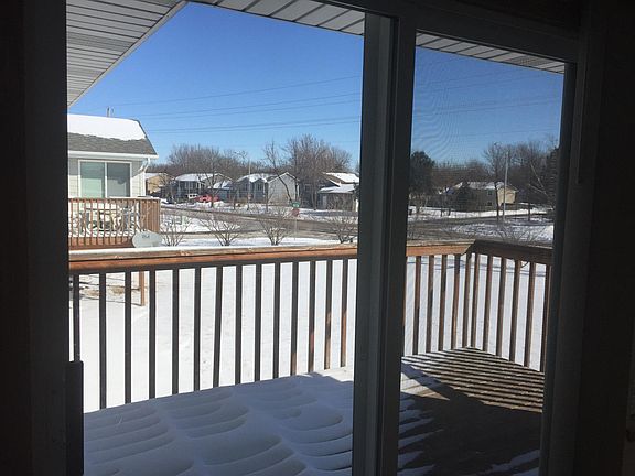View of deck from living room