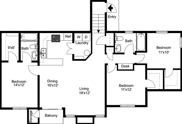 Click the button below to utilize the virtual move-in tool to plan your room layout! Click the button below to utilize the virtual move-in tool to plan your room layout!