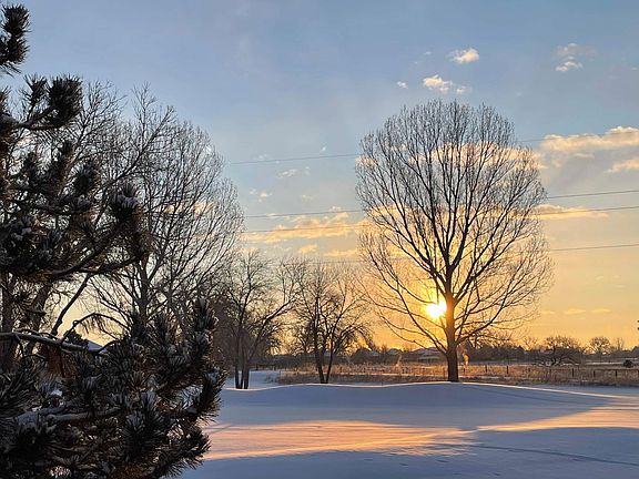 sunrise view from deck