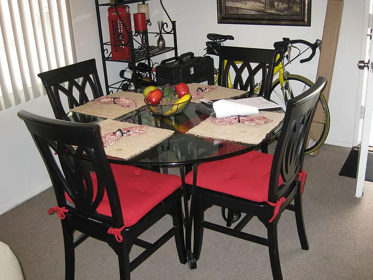 Archival photo of the dining area.