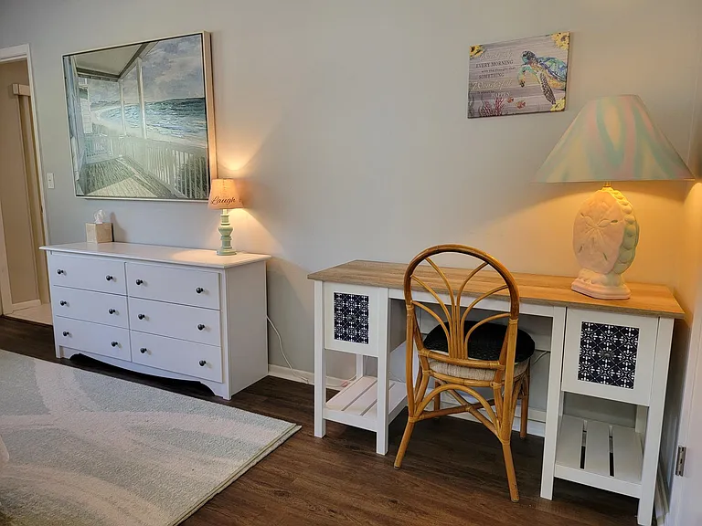 Desk in master bedroom
