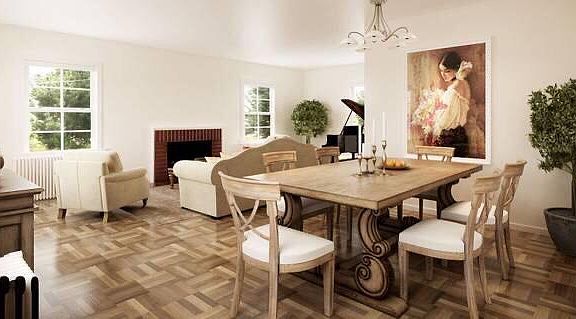 living and dining room (stock photo)