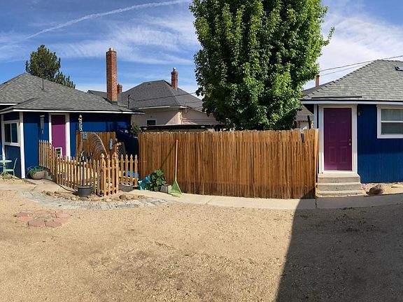 View out front door to the communal courtyard