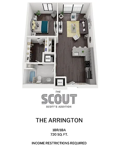 Floor plan *The Arrington - Income Restricted*