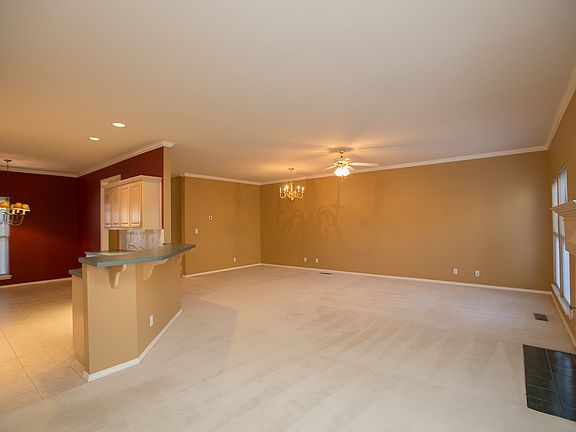 Generous space will accommodate full-sized furniture and includes space for multiple seating areas.