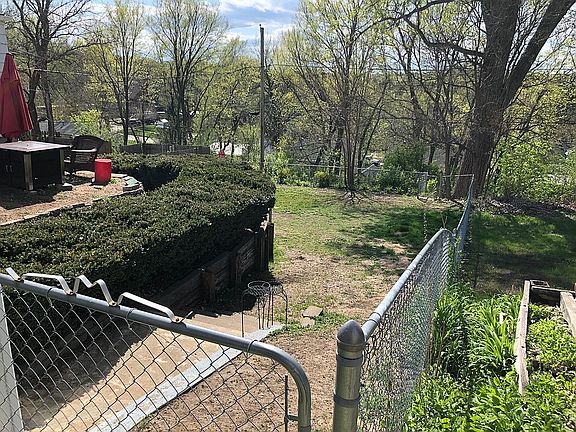 Large fenced in yard