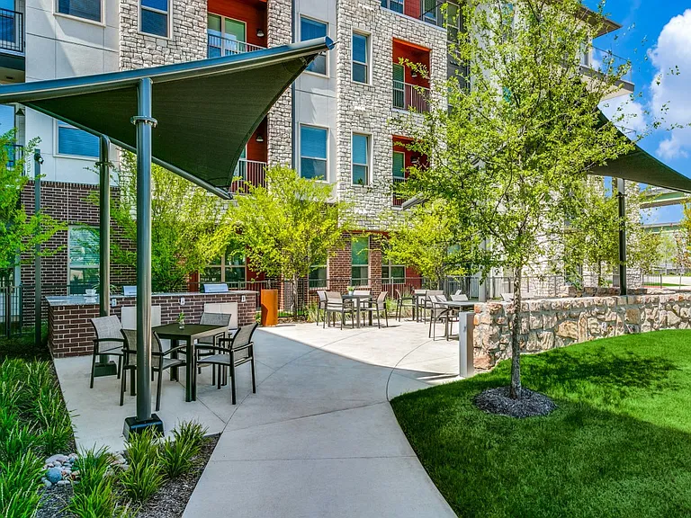 Outdoor grills and dining patio