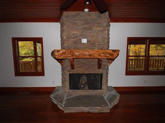 Fireplace with hand carve