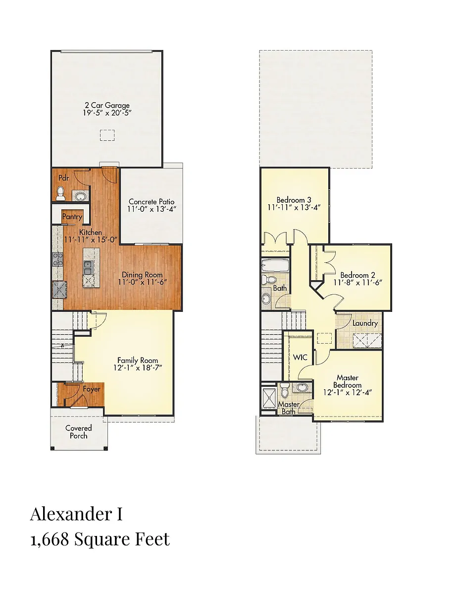 Floor plan Alexander - 870 Station BLVD - AVAILABLE 9-15-26