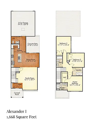 Floor plan Alexander - 870 Station BLVD - AVAILABLE 9-15-26