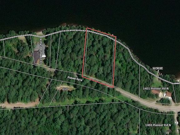 Parcel outlined in red