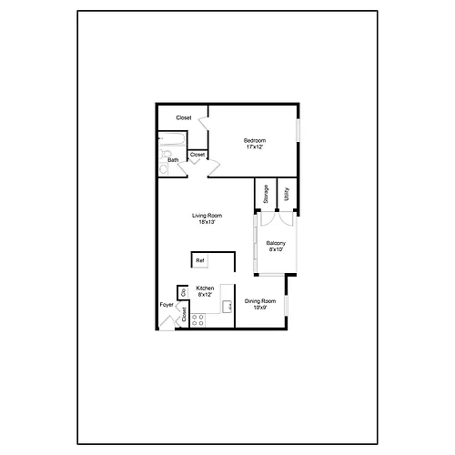 Floor plan (1C) Chestnut