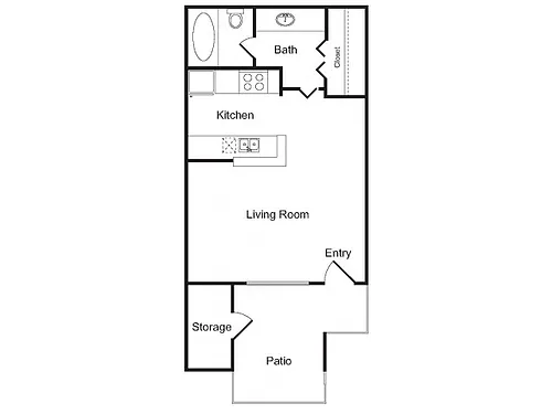 Floor plan Studio - Classic