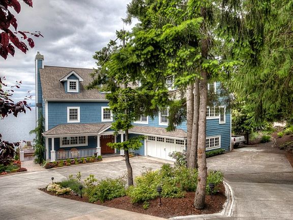 House located on a secure shelf below Atlas Place SW and right above the Beach Drive waterfront house. See driveway to the right, with turnaround and lots of parking at the bottom. Very unique location, minutes to downtown Seattle.
