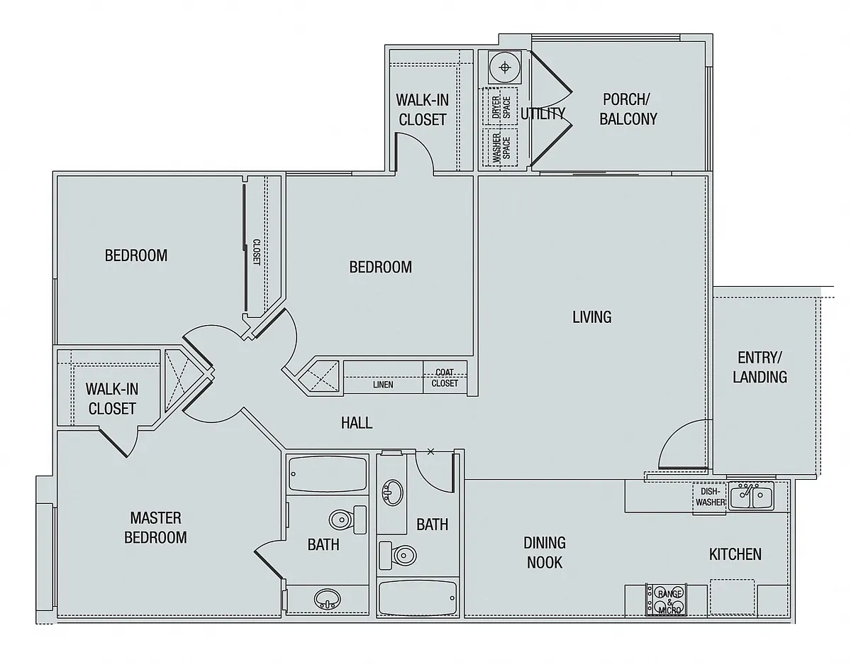 Floor plan 3X2 Downstairs, Cottage Style