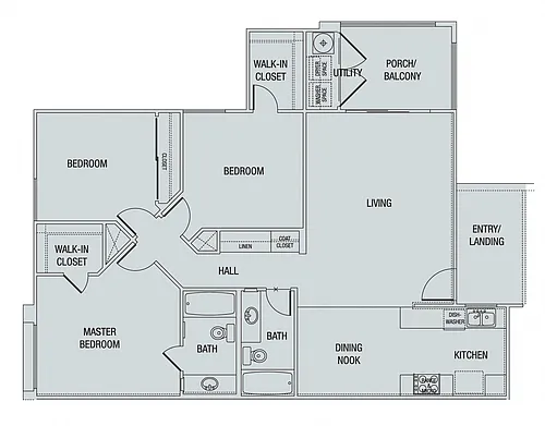Floor plan 3X2 Downstairs, Cottage Style
