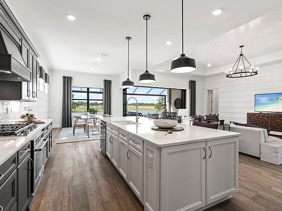 Large center island with ample storage