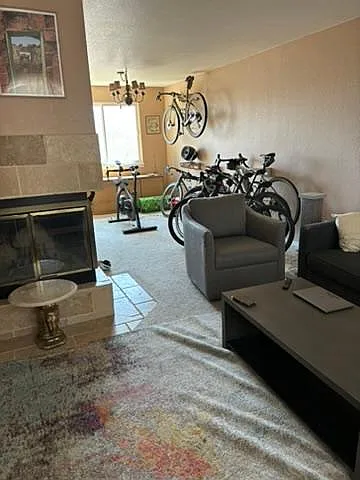 Family room and dining room
