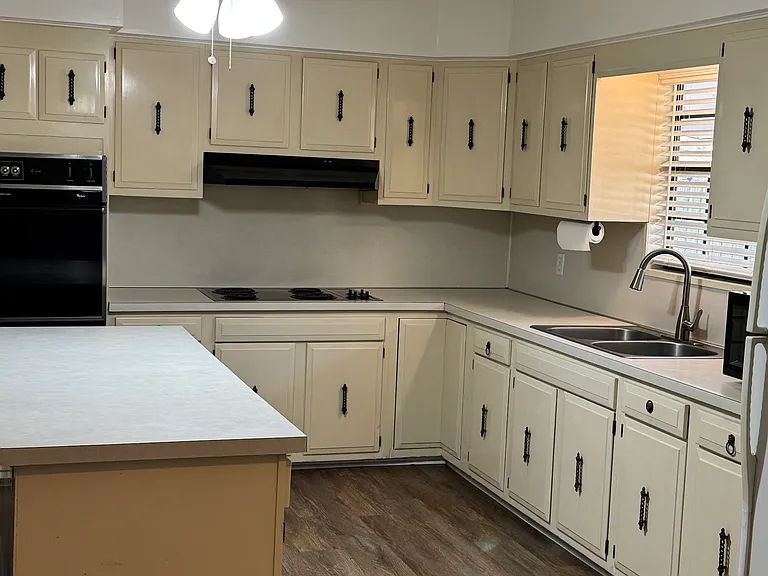 Ample cabinet storage