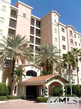 Front view of building