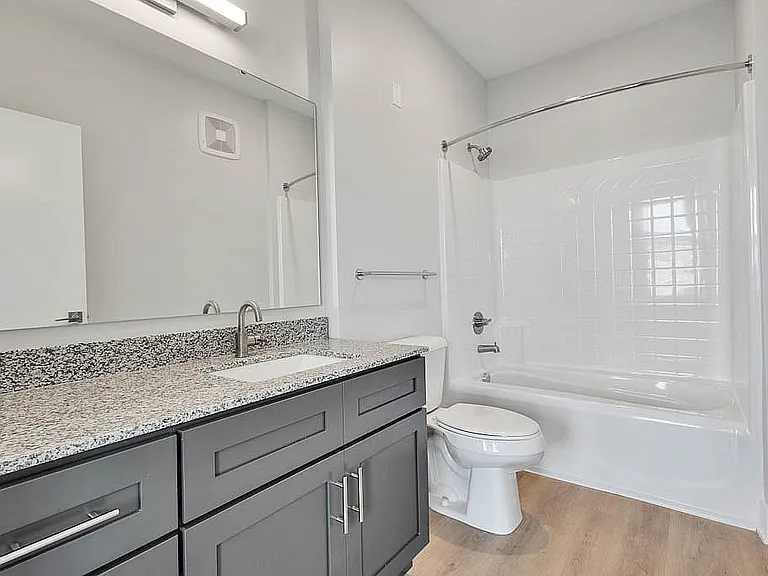 Elegant Bathroom with Granite Countertops