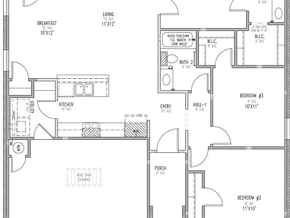Charleston Floor Plan - Porch A
