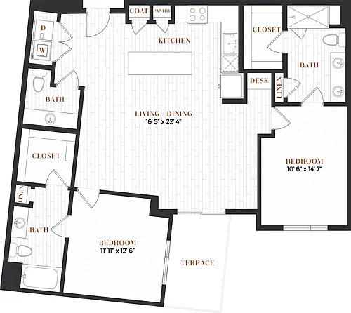 Floor plan 2C Alt