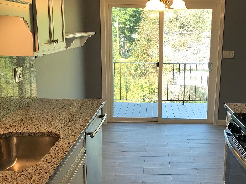 Kitchen looking onto deck.