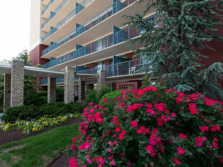 Steward Tower Apartments Building Landscaping