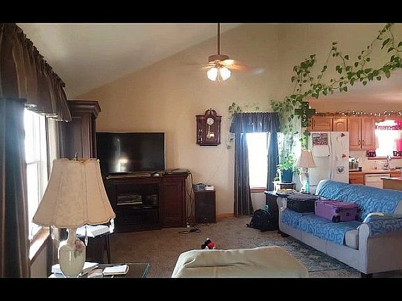living room with new carpet