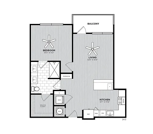 Floor plan Quartrefoil Renovated