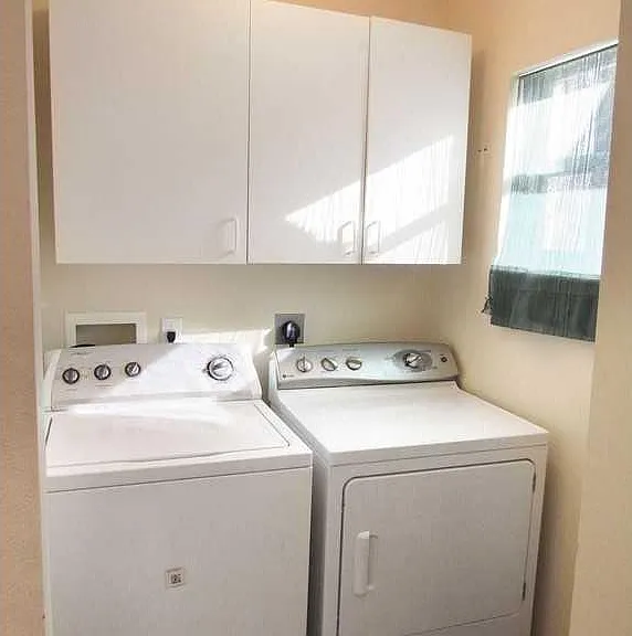 Washer and dryer included