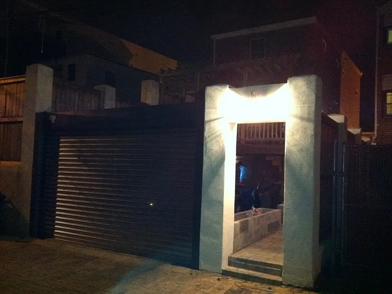 Secured parking door