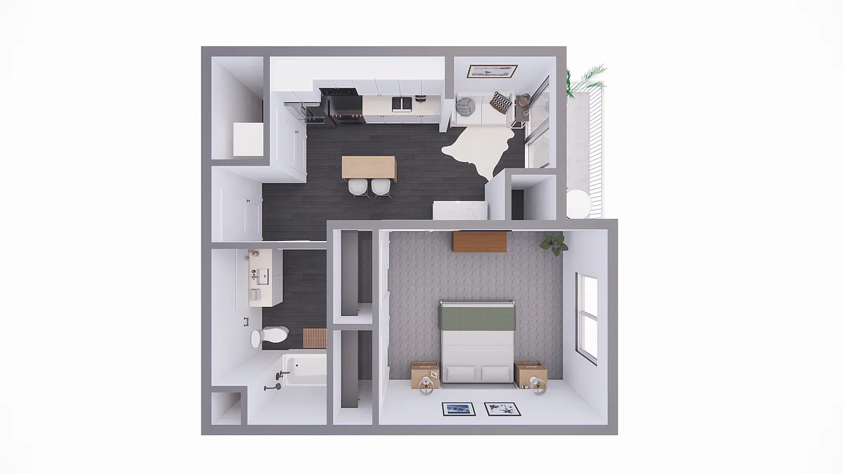 Floor plan 1 Bedroom
